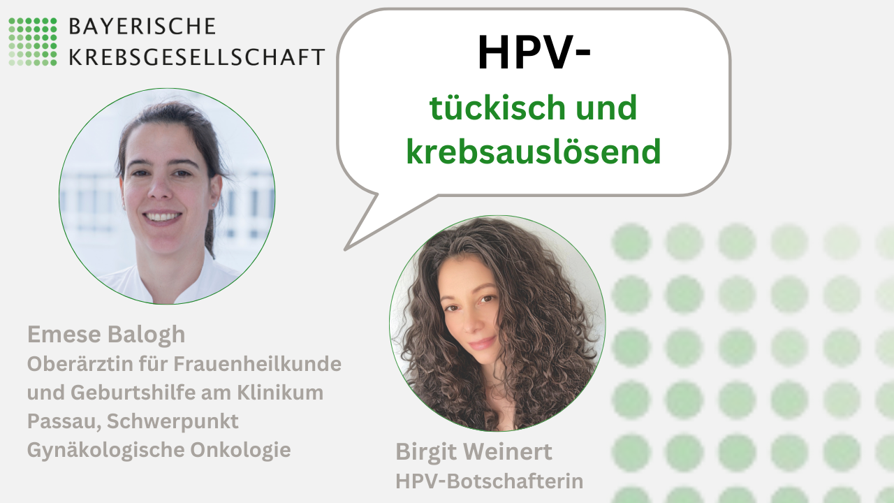 Das Bild zeigt die beiden Referentinnen und den Titel der Veranstaltung