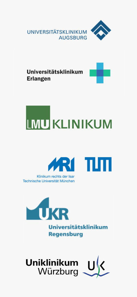 Logos der sechs bayerischen Universitäten