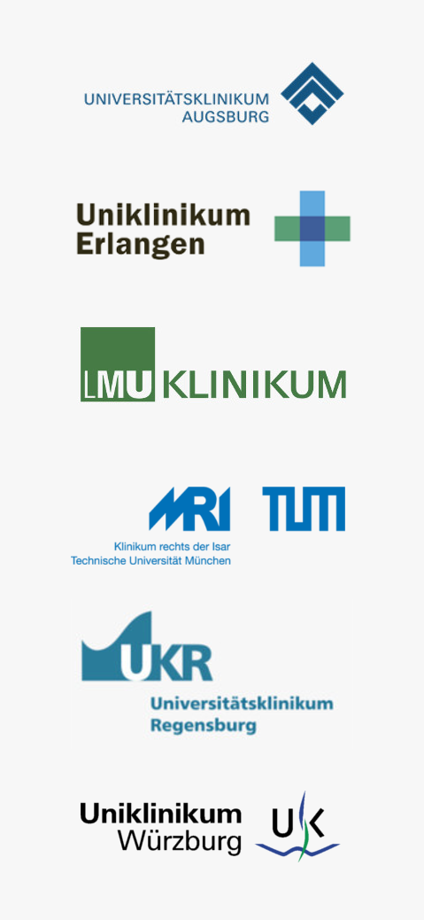 Logos der sechs bayerischen Universitäten