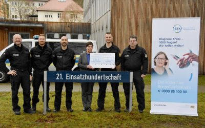 Bereitschaftspolizei Eichstätt unterstützt das Bayerische Zentrum für Krebsforschung